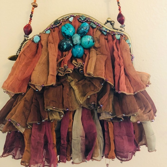 Mary Frances Multicolor Ruffled Bag - Picture 2 of 4